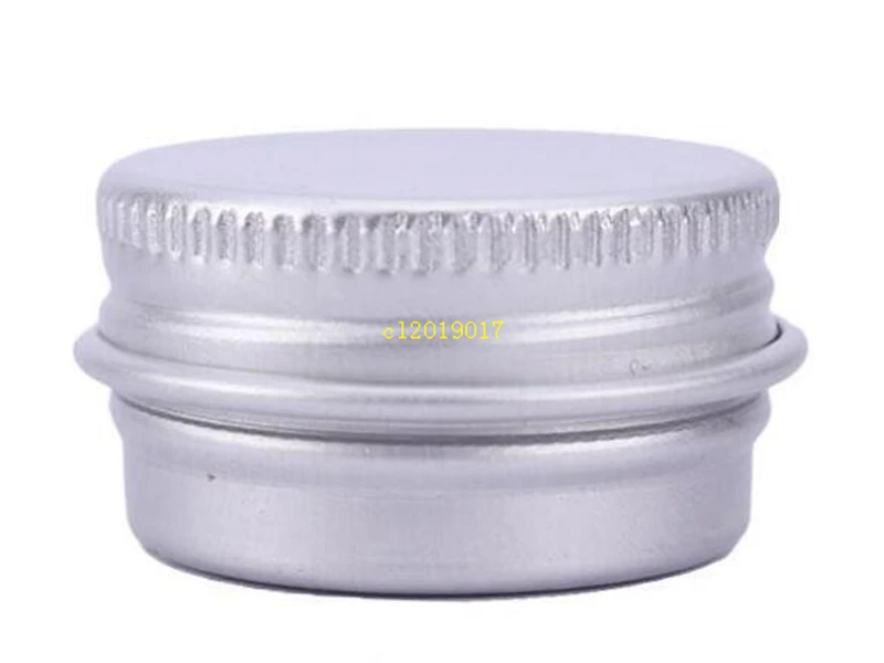 5ml Aluminium Balm Tins Pot Jar 5g Cosmetic Lip Balm Gloss Candle Packaging Containers With Screw Thread