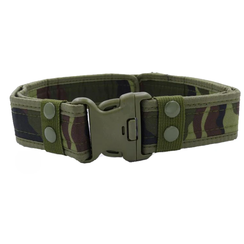 

Outdoor Hunting Airsoft Sport Waist Support Waistband Army Combat Training Tactical Belt Adjustable Canvas Waist Belt