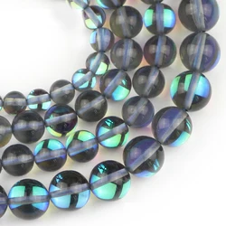 YHBZRET Natural Blue Flash Stone Labradorite 6/8/10MM Light Shining Loose beads for jewelry making bracelet DIY Accessories