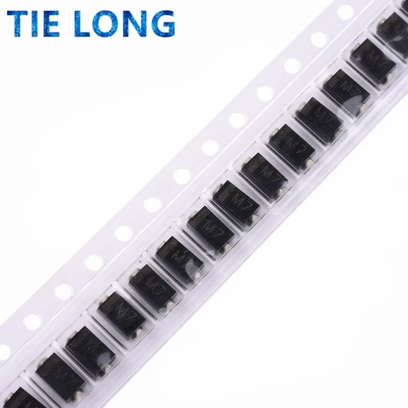 100PCS 1N4007 SMA IN4007 M7 1A 1000V SMD Rectifier Diode