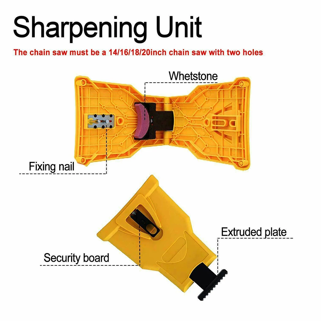 Chainsaw Teeth Sharpener Sharpens Saw Chain Sharpening Tool System Abrasive Tools Easy Durable Sharp Bar-Mount Fast Grinding