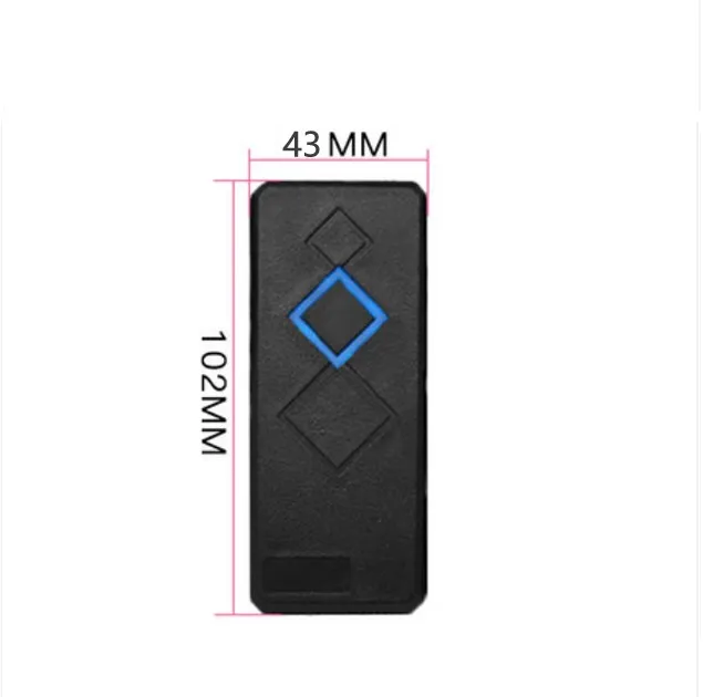 WG26/34 RFID 125KHz / IC 13.56mhz Card Reader Keypad Wiegand  Access Control Reader Color Black waterproof