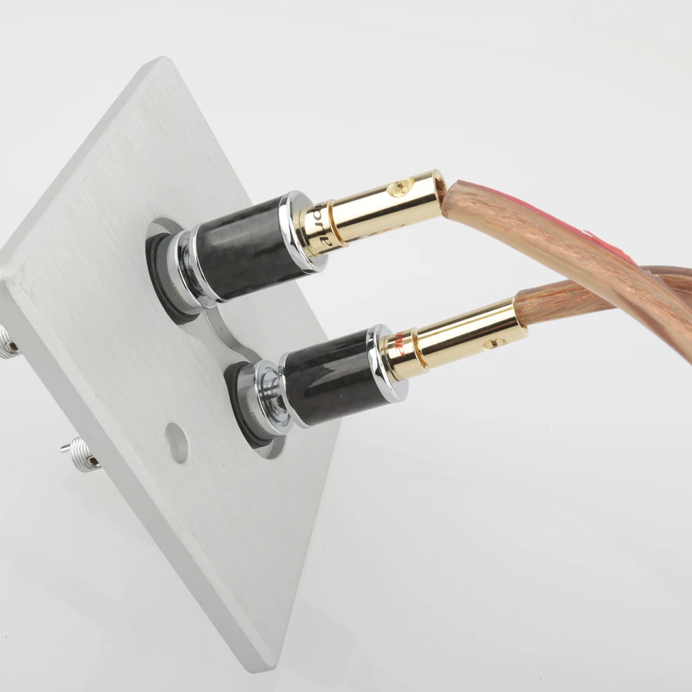 Conectores de altavoz/amplificador 8xaudiocrast Hi-Fi, conector Banana de 4mm, alta calidad