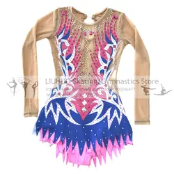 Rhythmic Leotards Dress Children girls Outdoor Artistic dress performance wear Professional Ballroom Ballet teens Dance leotards