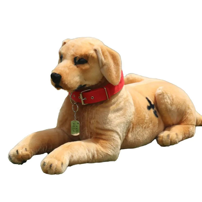 simulation animal dog realistic labrador plush toy golden retriever dog kids play doll for children Early Education Gift 75x38cm