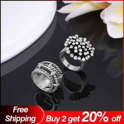 Sale Enamel Alloy Rings MeiceM 2022 New Arrivals Geometric for Women Fashion Ring Trendy Metal Jewelry Party Women's Mom Fashion