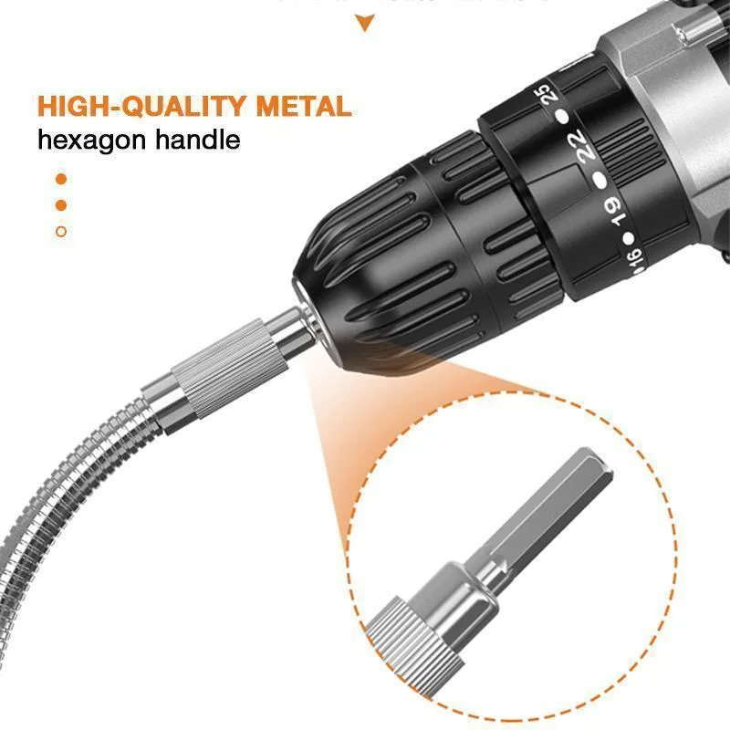 1/4\'\' 150/400mm Universal Soft Shaft Batch Head For Electric Drill Bit Holder Flexible Shaft Screwdriver Hex Shank Extension