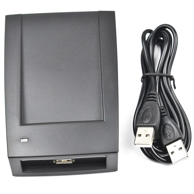 13.56Mhz Black USB Proximity Sensor Smart NFC IC Card Reader Plug and Play ISO14443A with USB Cable no need driver