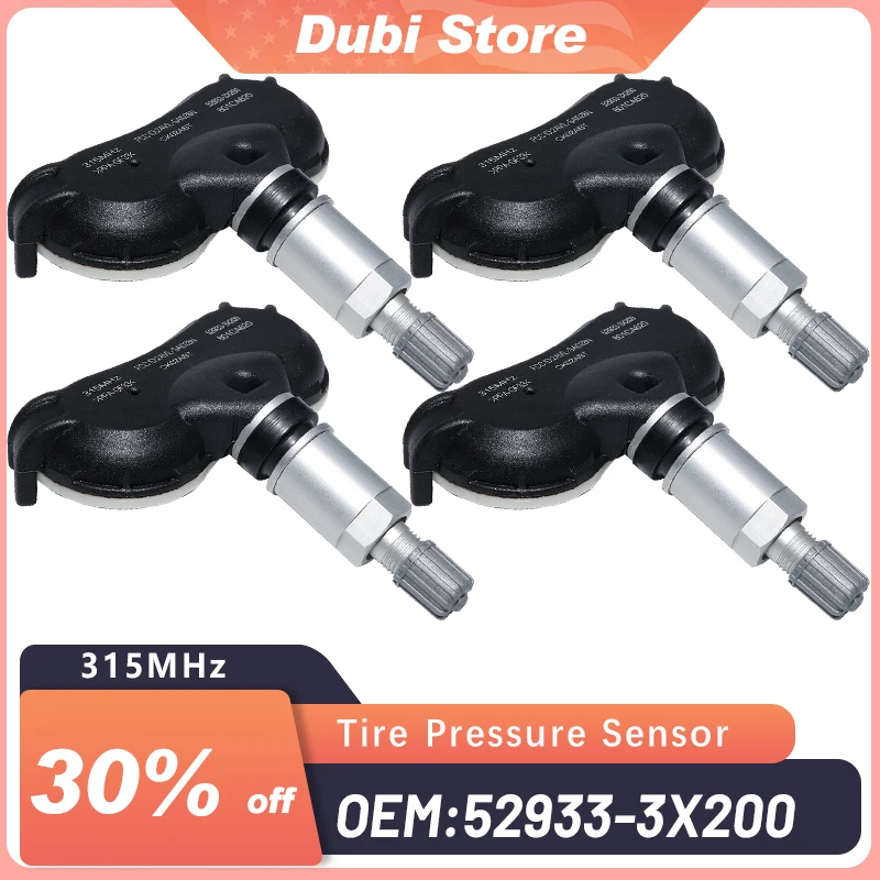 

Tire Pressure TPMS Sensor 52933-3X200 TPMS Monitoring System For Hyundai Elantra Coupe Tucson Kia Rio 529333X200 315MHz