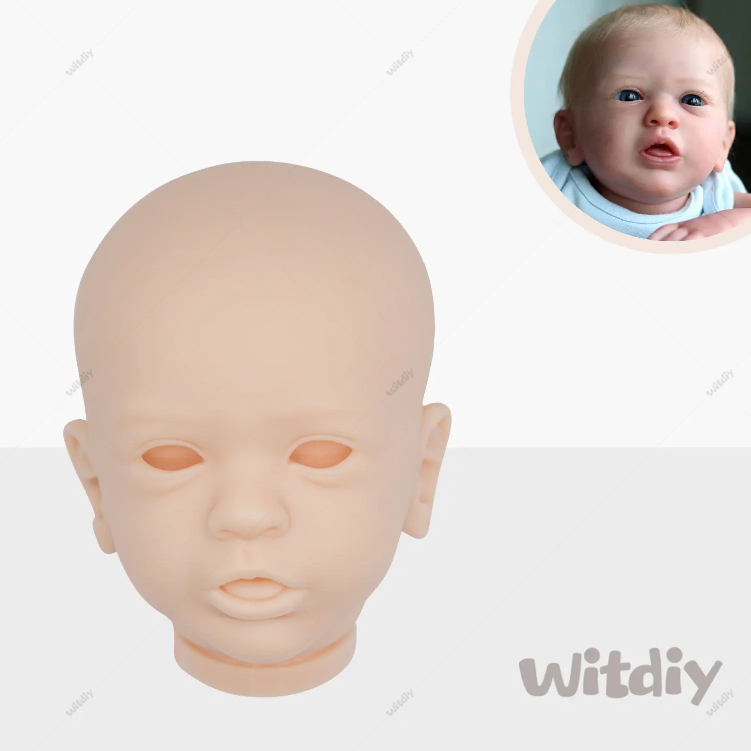 Witdiy Aleyna 50 cm/19.69 inch new vinyl blank reborn doll baby unpainted kit/Give 2 gifts