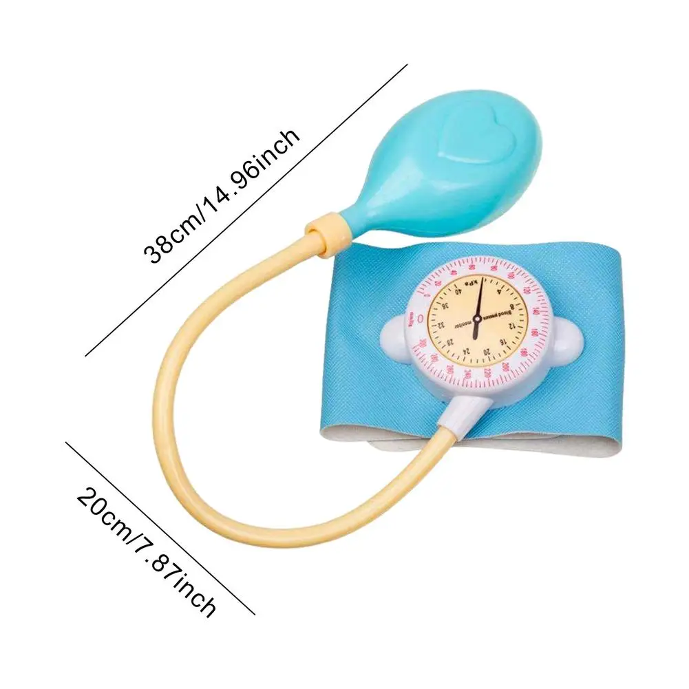 Crianças estetoscópio crianças simulação médico brinquedo aprendizagem médica médico médico enfermeiros brinquedos de pressão arterial para crianças 2-4 anos de idade