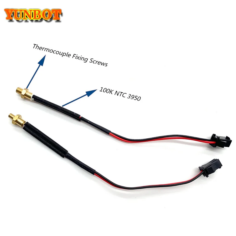 3D printer head thermistor M4/ M3 Screw thermocouple 100K NTC100 3950 3D printer accessories screw temperature sensor