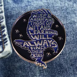 Interesting Ravenclaw Branch Brooch Metal Enamel Lapel Badge Collect Denim Jacket Backpack Pin Given Friends And Fans Gifts