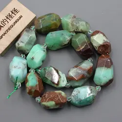 APDGG High Quality Natural Faceted Green Chrysoprase Real Gemstone Loose Beads 16