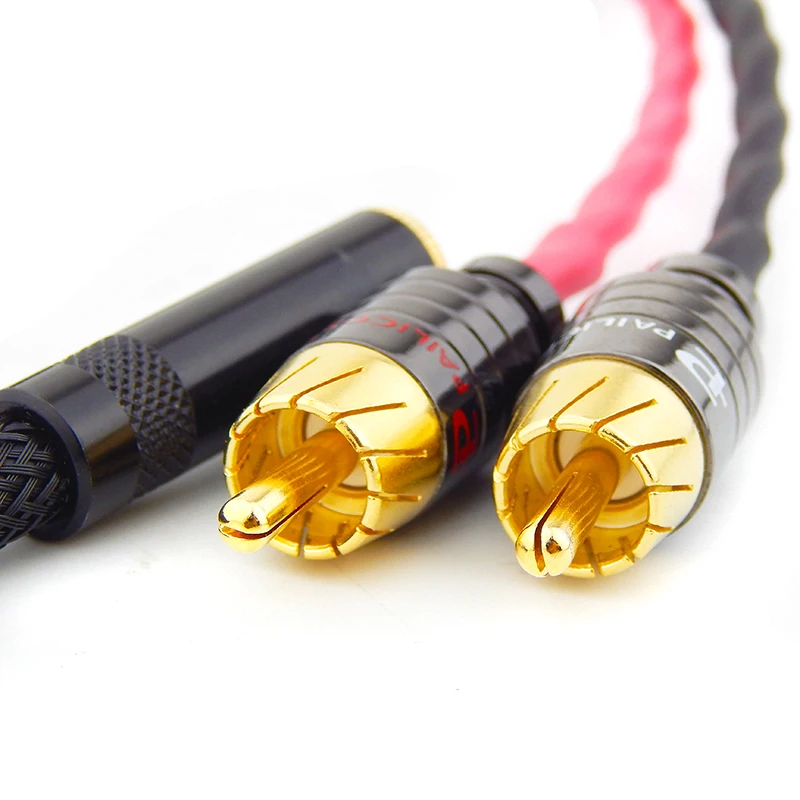 

HiFi Audio cable of 3.5mm socket to RCA plug cable aux to rca plug cable audio amplifier wire