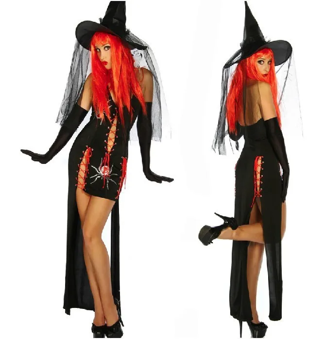 Halloween Witch Costumes For Women Christmas Carnival Costume Disfraces Carnaval Adult Fairy Costume Vampire Cosplay Party Dress