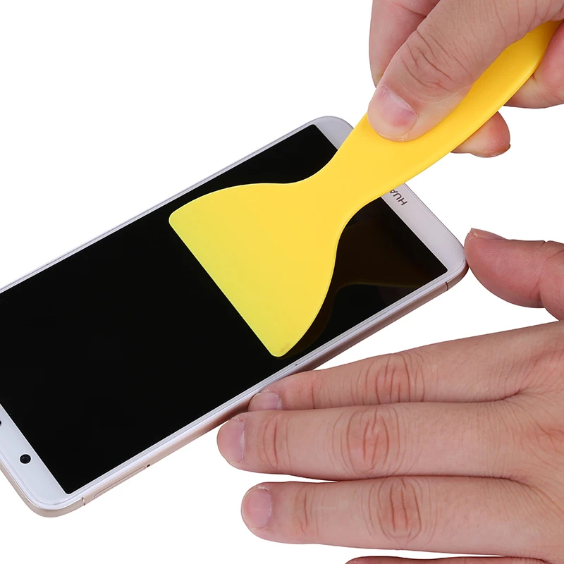 Pala di plastica per cellulare raschietto per pellicola smontare il Kit di strumenti per iPhone riparazione di installazione di pellicole protettive per schermi Android