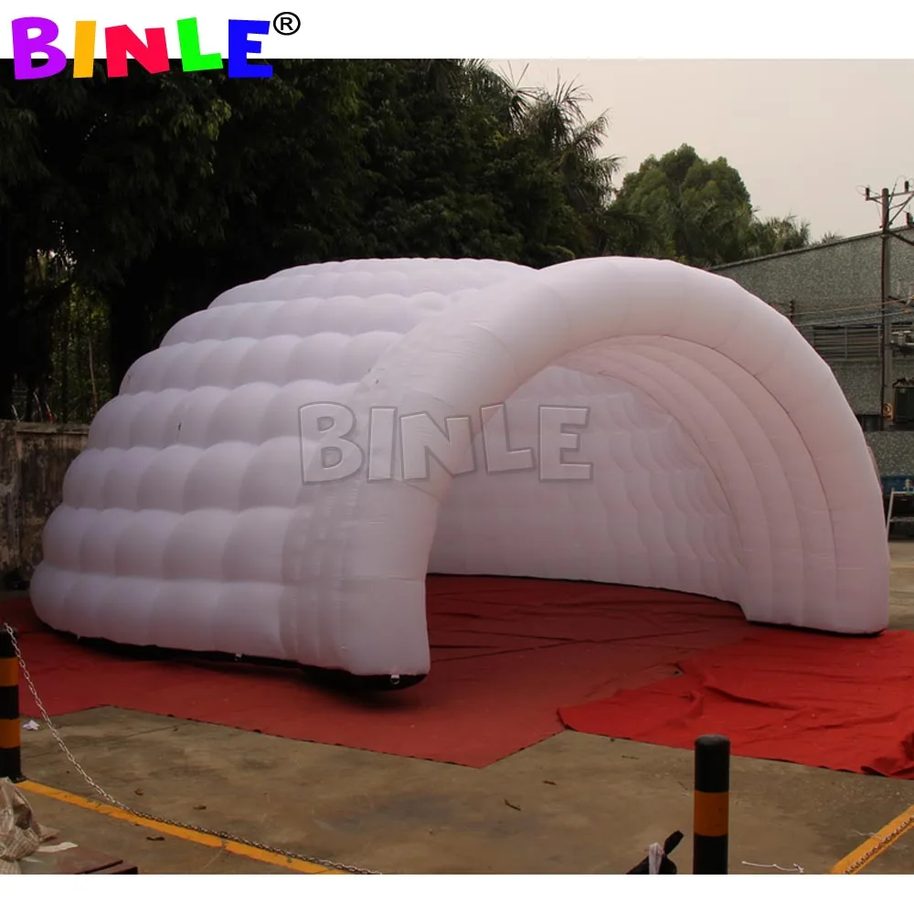 Led Lighting Modual 8m Giant Inflatable Dome Tent For Event Gazebo Blow Up White Igloo Garden Dance House Party Pavilion Sale