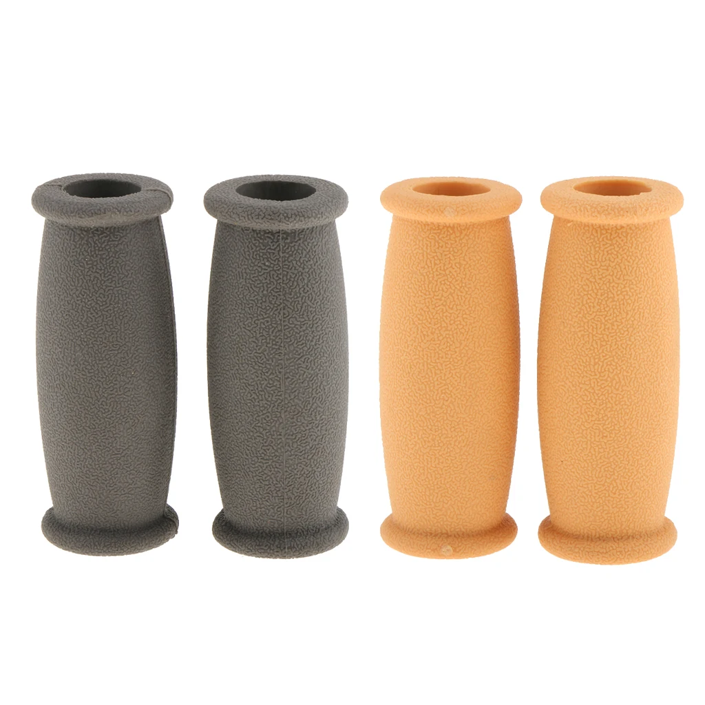 2 Pairs Universal Soft Rubber Crutch Hand Grip Pad Covers Handle Replacement Cover Hand Cushion Anti Silp Crutch Handle Pads