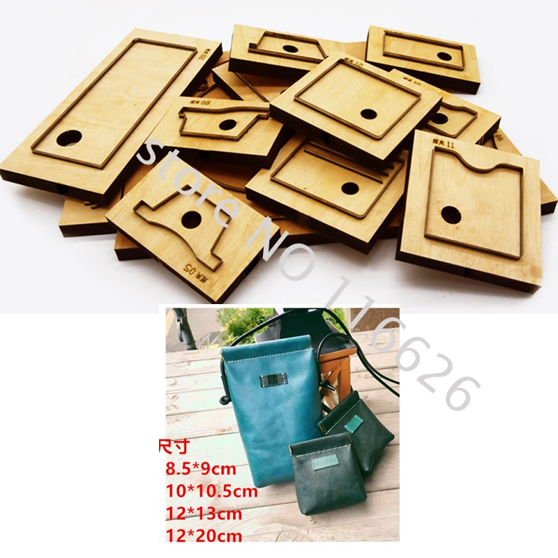 DIY leather craft spring open bag die cutting knife mold metal hollowed punch blade tool set 4 size