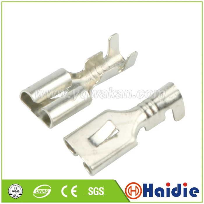 

50pcs terminal auto wiring terminals contacts crimp pin loose Tin-plated terminals DJ623-E6.3C