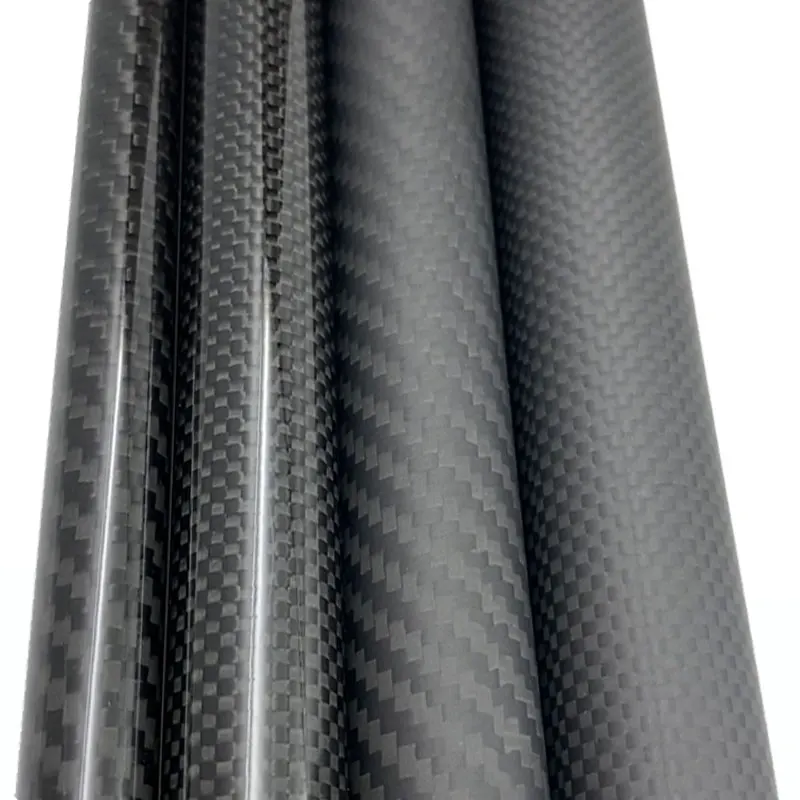 2PC  Twill Glossy Carbon Fiber Tube Drone Accessories OD4mm8mm12mm20mm30mm40mm50mm Length 500mm Factory Direct Sales