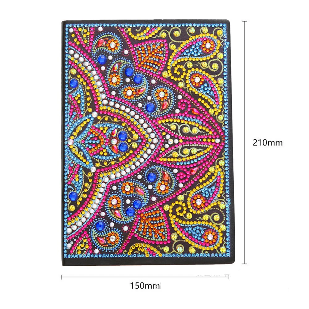 2019 New Special Shape Diamond Painting Note Book Embroidery Derivative Semi-finished Mosaic Cover 64 Page Blank Notebook Gifts