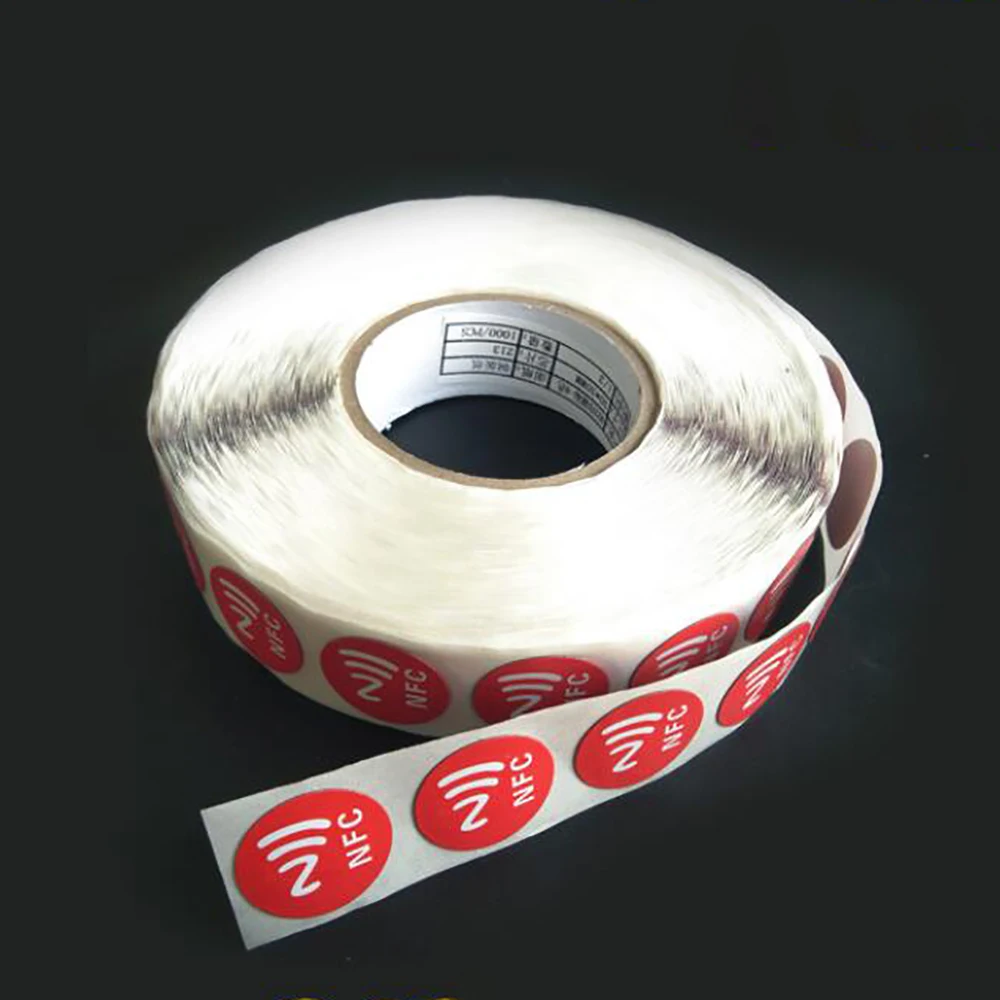 6pcs/lot NFC Tags Stickers NFC213 Label Rfid Tag Card Adhesive Key Tags llaveros llavero Token Patrol