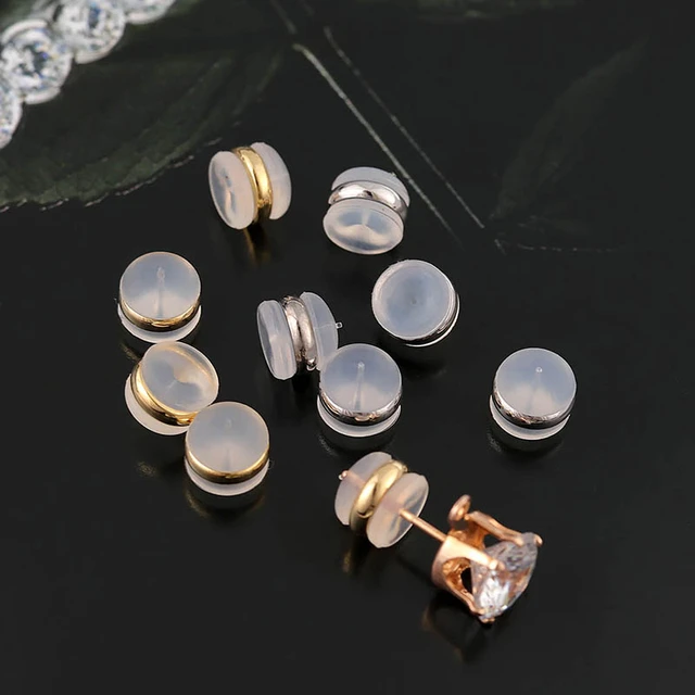 Silicone back earrings hotsell