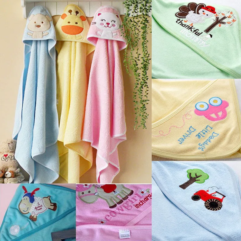 1 Piece Cotton Cute Cartoon Baby Stuff Newborn Baby Hold Blanket Soft Air Conditioning Quilt Baby Towel Comfortable Bath Towel