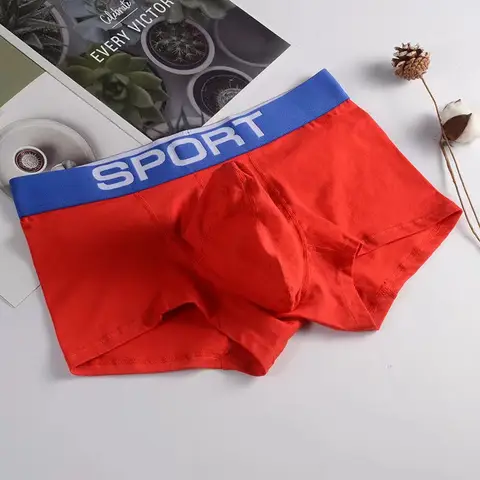 Underkläder för män Sexiga boxershorts i ekologisk bomull Herrkalsonger Mjuka kalsonger för pojkar Herr Freegun U Konvex Elefantnäsa 6 best sales Boxer STV - №6