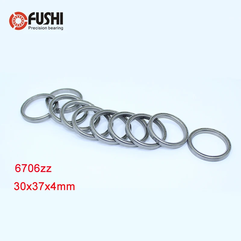 6706ZZ Bearing 30*37*4 mm 10PCS ABEC-1 Slim Thin Section 61706ZZ Ball Bearings 6706 Z ZZ