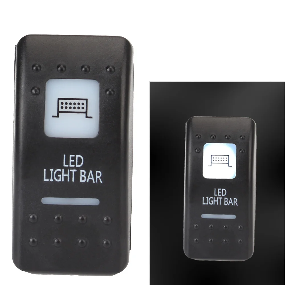 For Can Am Maverick Commander Rocker Switch UTV ​For Polaris Horn Illuminated LED WINCH Led light Bar DC12-24V Rear Front lights
