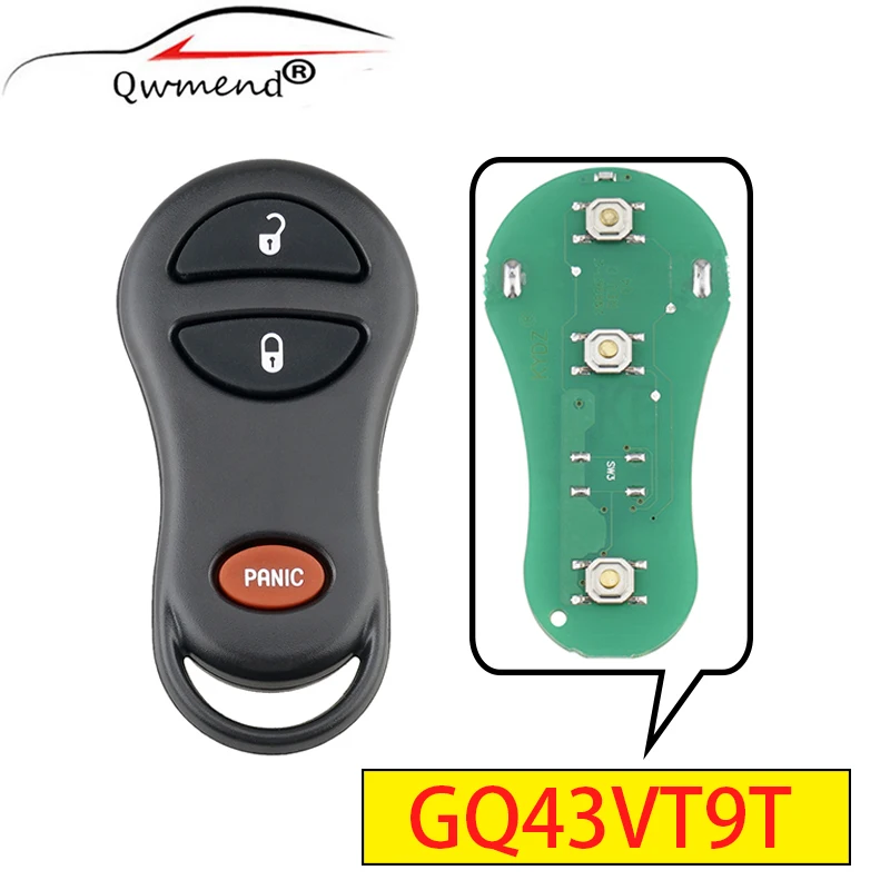 

GQ43VT9T 3 Buttons Car Remote Key for Jeep Grand Cherokee 1998-2004 Smart Car Keyless 315Mhz 56036859