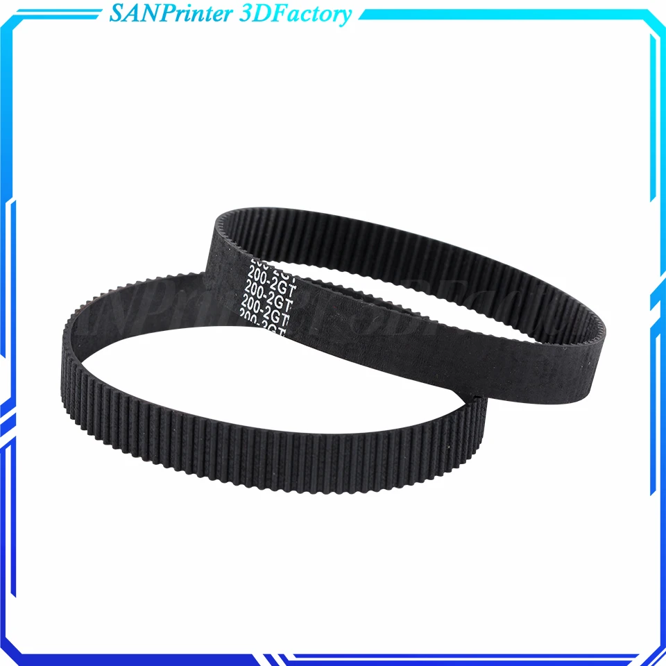 3D Printer Parts C-19 GT2 Closed Loop Rubber 2GT Timing Belt Width 6mm 10mm Length 170 180 200 220 240 250 260 280 294mm