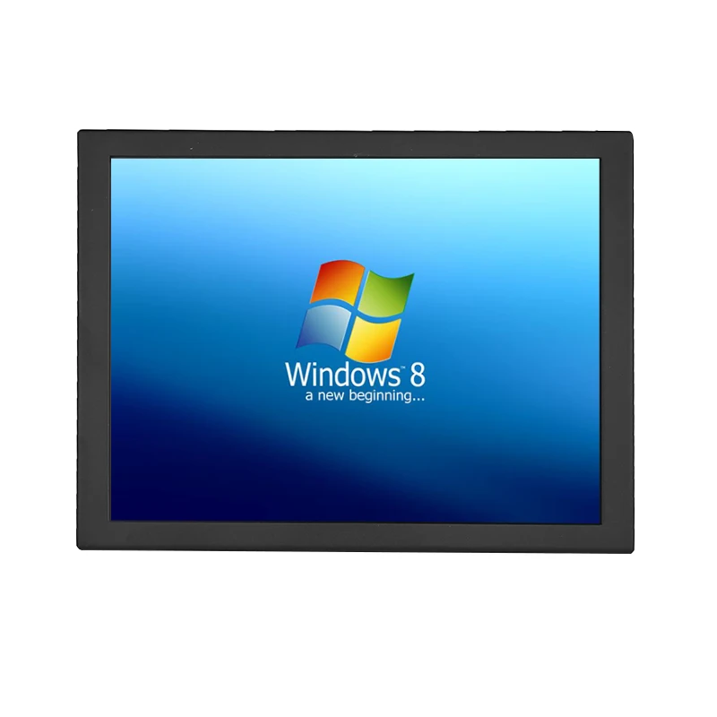 19 inch lcd industrial monitor with resistive/SAW/IR/PCAP touch screen optional LED backlight energy saving