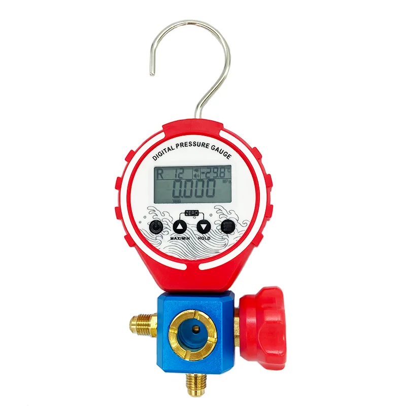 Refrigeration Digital R410a Manifold Pressure Gauge Vacuum Pressure Temperature Meter Test Air-Conditioning