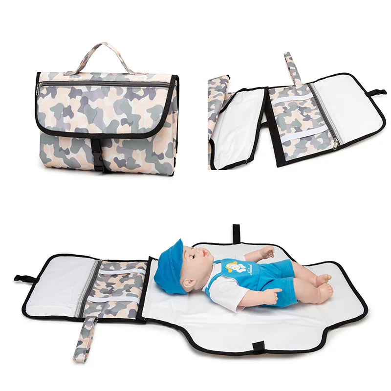 Baby Portable Changing Pad Travel Mat Station for Toddlers Infants & Newborns Diaper Bag Multi-function Waterproof Nursing Pad