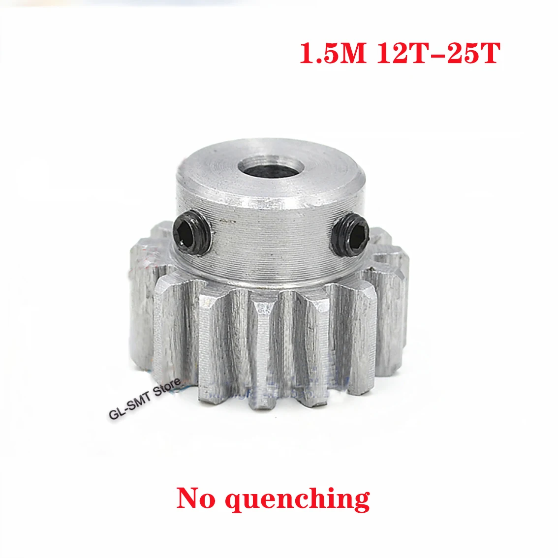 1Pcs 1.5 Module Spur Gear Motor Gear 1.5M 12T/15T/20T/25T 45# Steel No Quenching Mechanical Transmission Gear Bore 5/6/6.35-15mm