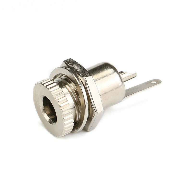 5/1Pcs DC099 5.5 mm x 2.1mm DC Power Jack Socket Female Panel Mount Connector metal 5.5*2.1 5.5*2.5