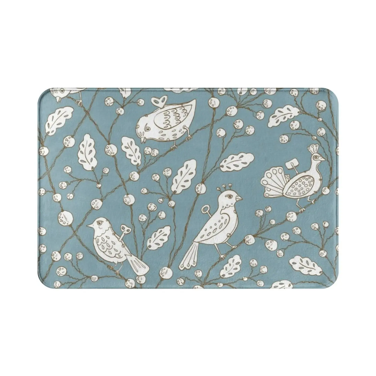 

Заводной птицы в синем ковром, коврик, подушка, мягкая нескользящая заводная птица, банка, заводная птица, лоза, шинуазри