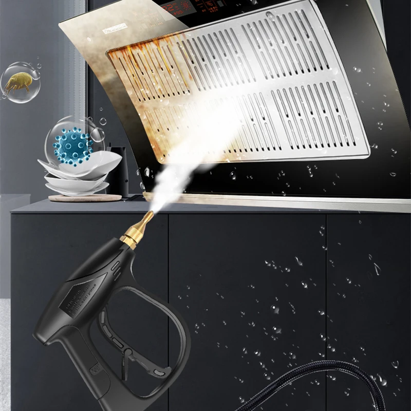 Macchina per la pulizia a vapore ad alta temperatura e alta pressione Macchina per la pulizia elettrica della cucina Cappa da cucina condizionatore d'aria plot Home
