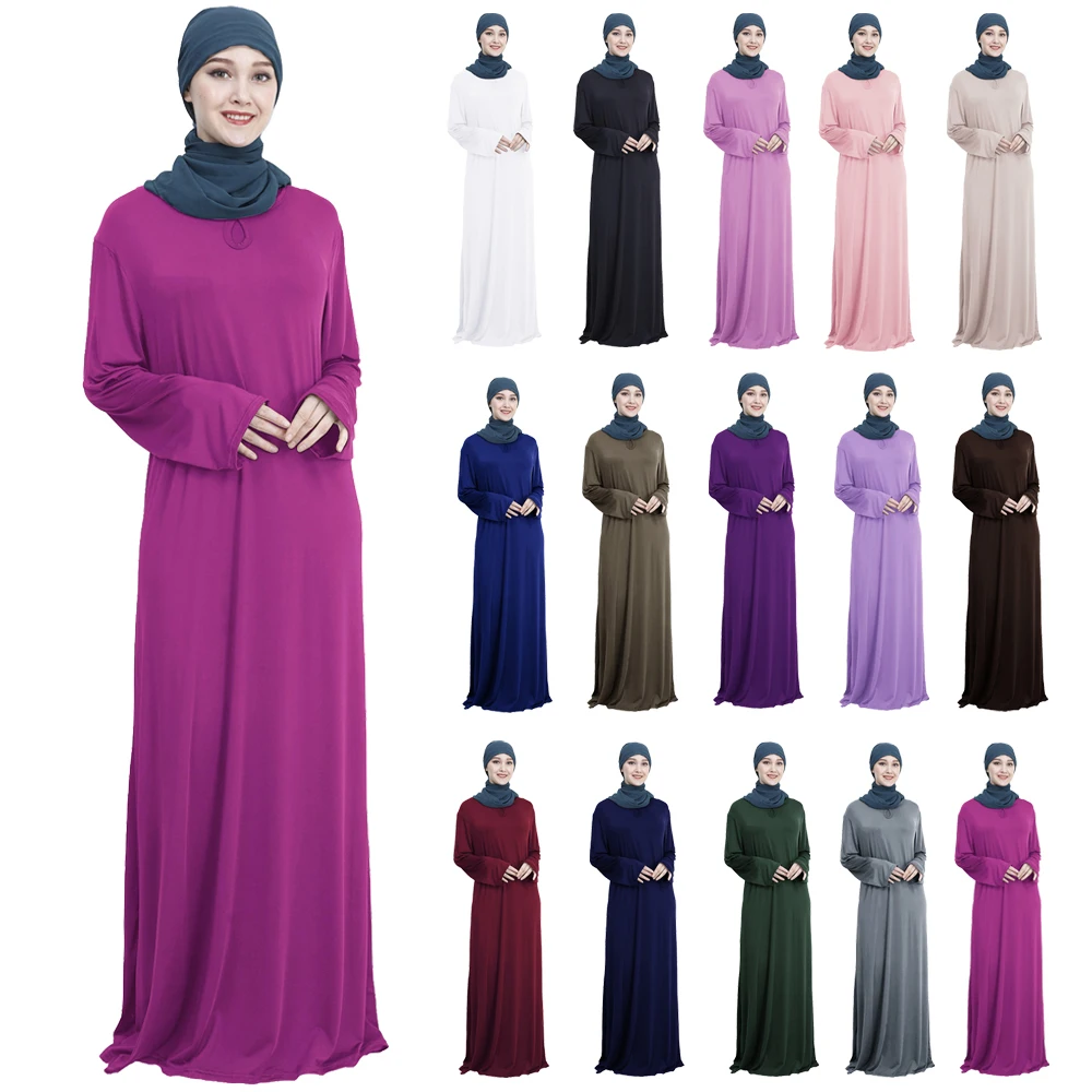 

Islamic Abaya Modest Abayas Muslim Women Full Length Prayer Dress Arab Long Robe Kaftan Turkish Casual Abayas Middle East Gown