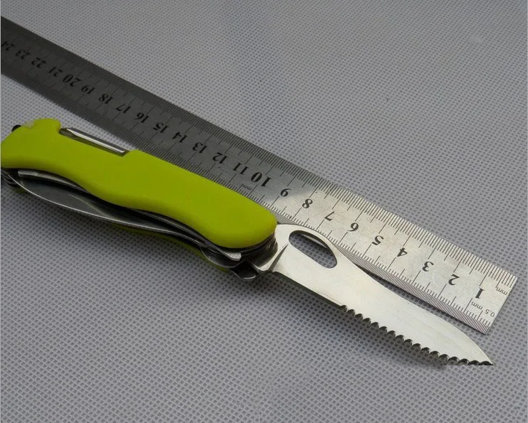 Outdoor stainless steel multipurpose tools, Multi-purpose folding knife, Swiss Knife, Camping knife,