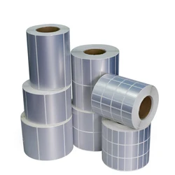 Matte Silver PET Barcode Label Thermal Transfer Printer Sticker Adhesive Sticker Waterproof Tear-proof Oil-proof Stickers