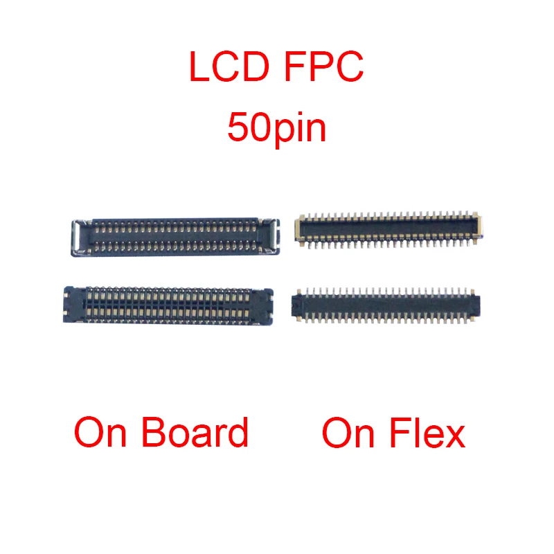 2pcs Inner Battery FPC Connector Clip Contact Holder On Motherboard For Motorola Moto E6 Play XT2029-1 LCD Display Screen FPC