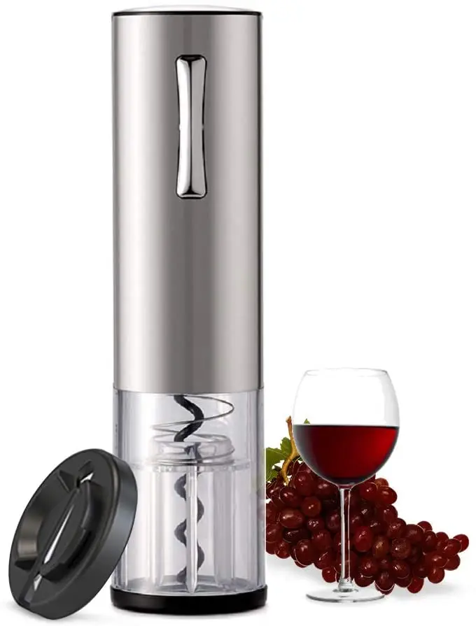 

Electric Wine Opener with Foil Cutter, Battery Powered Automatic Wine Corkscrew, One-click Button Electric Corkscrew Rechargeabl