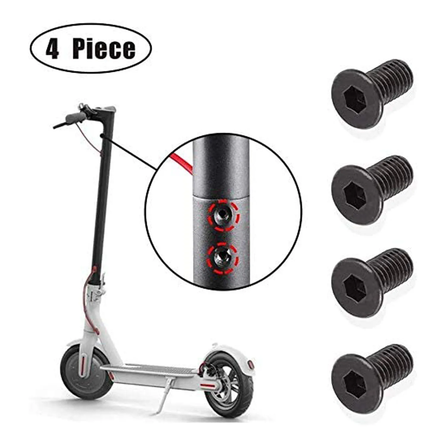 Durable Electric Scooter Screw Set Fork Tube Repair With Hexagon Wrench Forehead Handle Bar For Xiaomi Mijia M365 Accessories