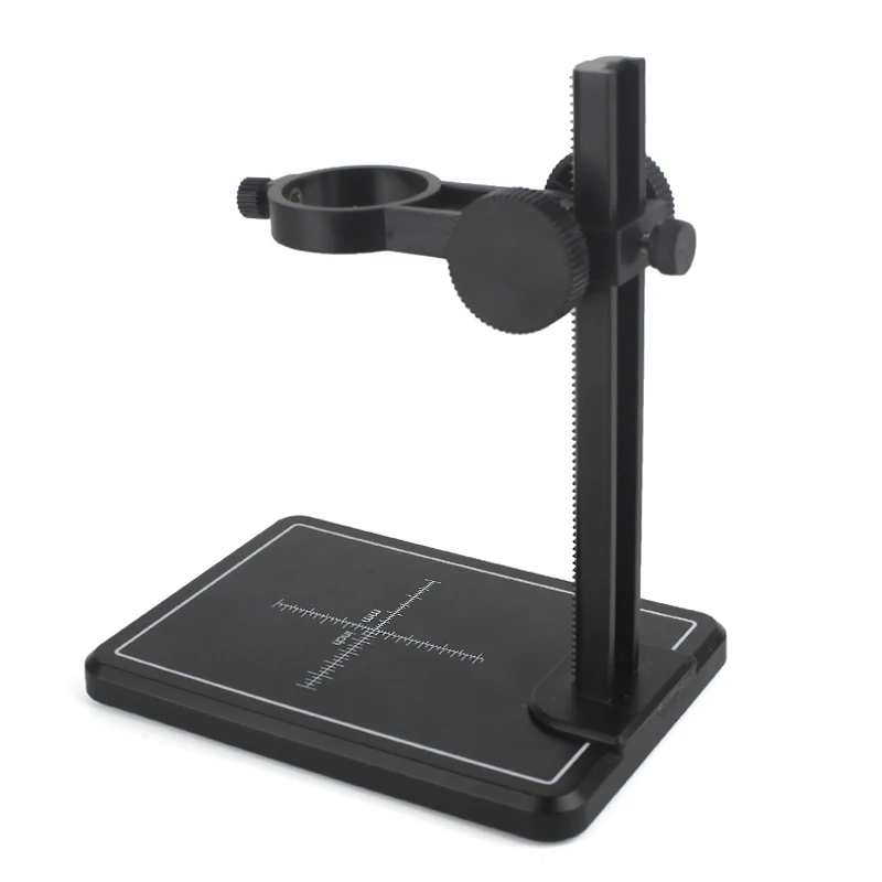 Aluminum Alloy Microscope Stand Portable Up and Down Adjustable Manual Focus Digital USB Electronic Microscope Holder Stand