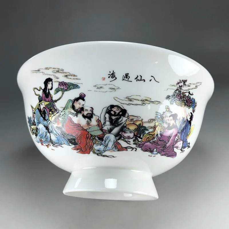 5inch Jingdezhen Ceramic Rice Bowl Creative Chinese Household Ramen Bowls Noodle Rice Soup Dessert Tableware Kitchen Accessories